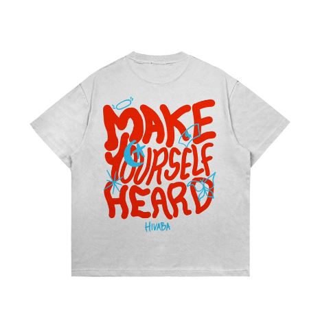 Hi VABA Oversized Make Yourself Heard Tshirt | Kaos Streetwear Unisex Tee