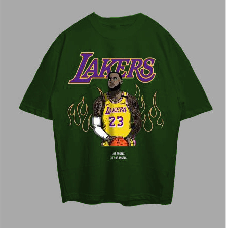 VABA Oversized Tshirt Tee Lakers Lebron James | Kaos Streetwear Unisex Tee