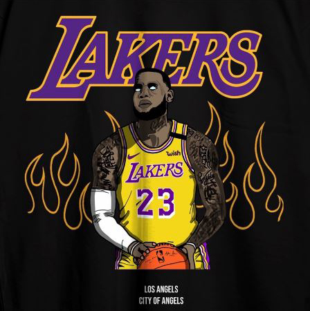 Tshirt Tee Lakers Lebron James 