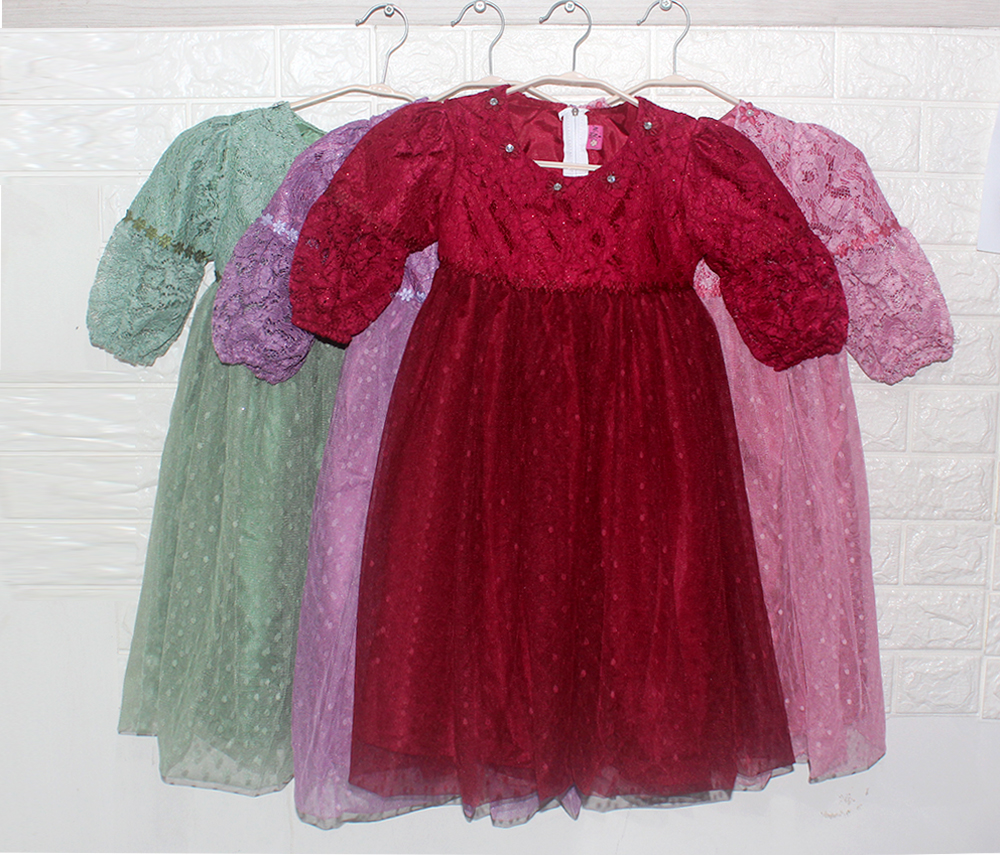 Dresss Kids doll Maroon