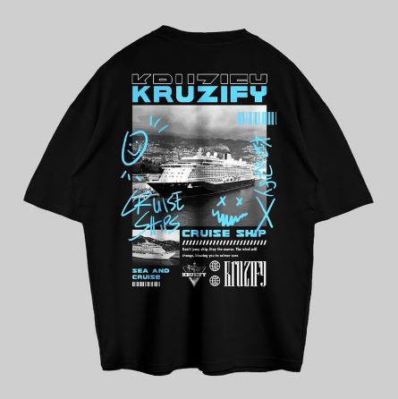 VABA Oversized Kruzify Tshirt | Kaos Streetwear Unisex Tee