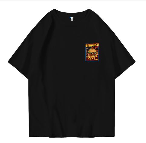 Hi VABA Oversized Snack Burger Tshirt | Kaos Streetwear Unisex Tee