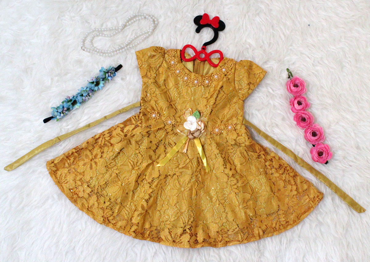 Dress kids duma kuning