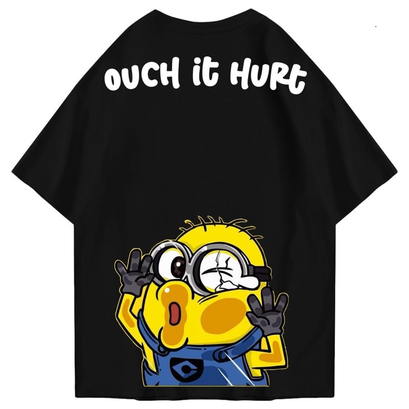 Hi VABA Oversized nion Ouch It Hurt Tshirt | Kaos Streetwear Unisex Tee