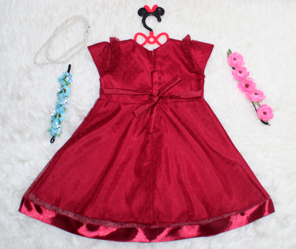 Dress Kids Sifa Maroon