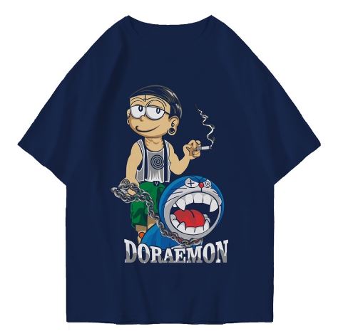 Hi VABA Oversized Doraemon Tshirt | Kaos Streetwear Unisex Tee