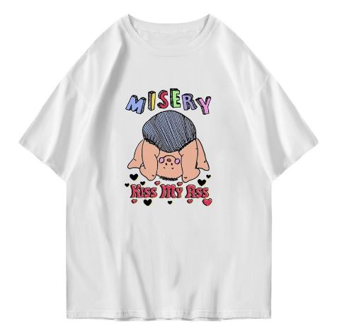 Hi VABA Oversized Misery Kiss My Ass Tshirt | Kaos Streetwear Unisex Tee