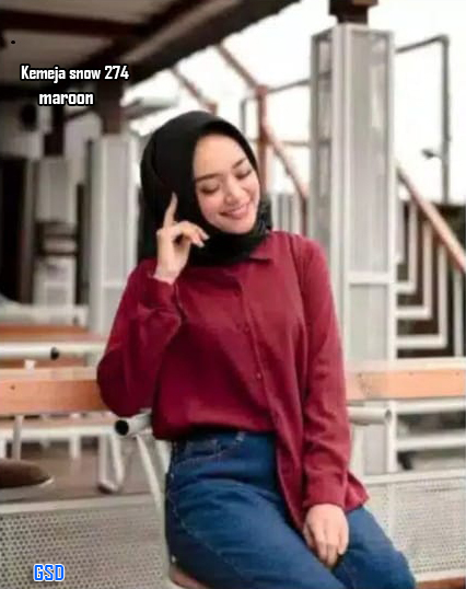 kemeja snow 274 hitam