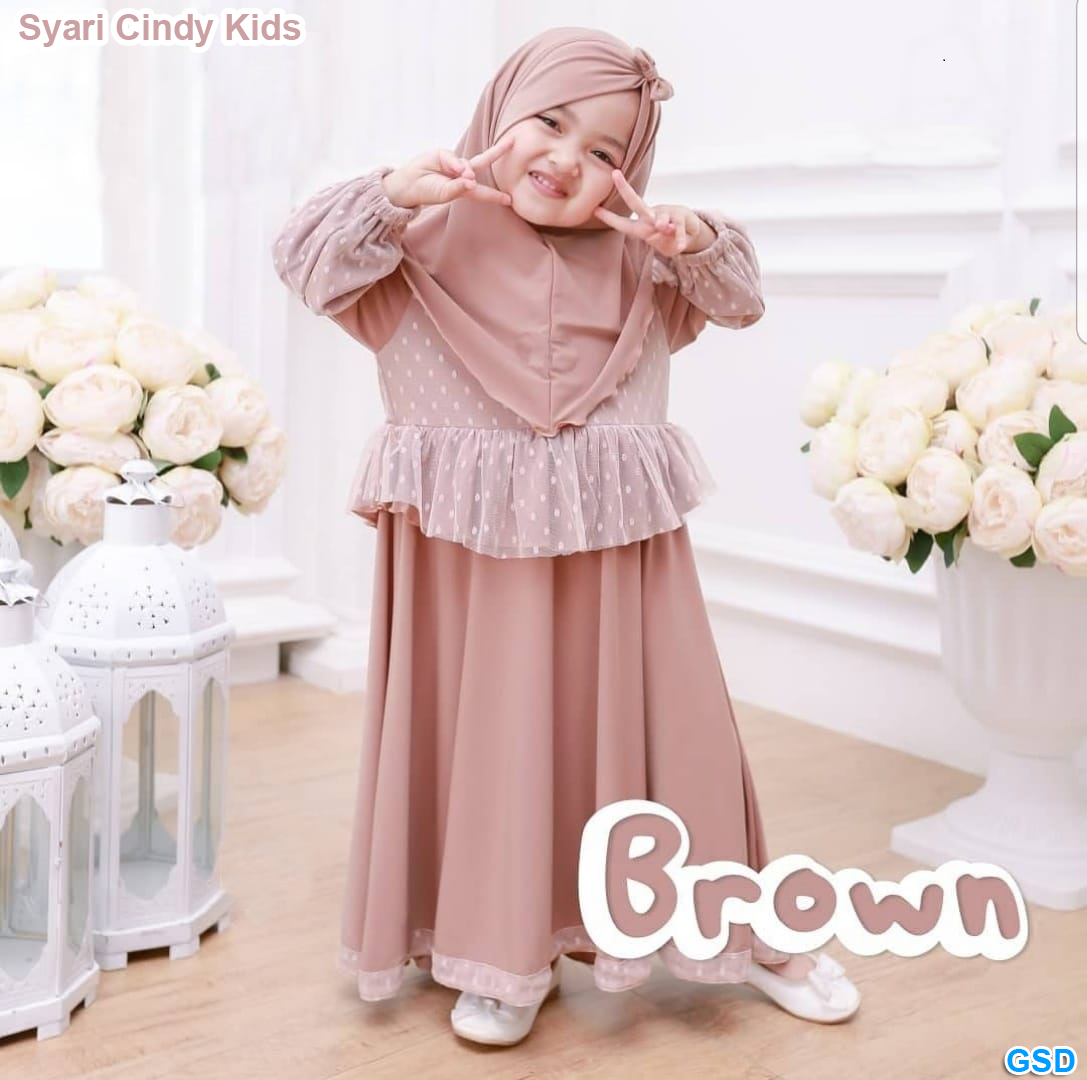 Syari Cindy Kids Grey