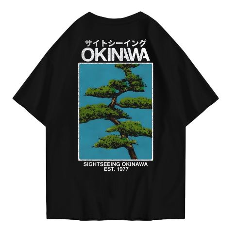 Hi VABA Oversized Okinawa Tshirt | Kaos Streetwear Unisex Tee