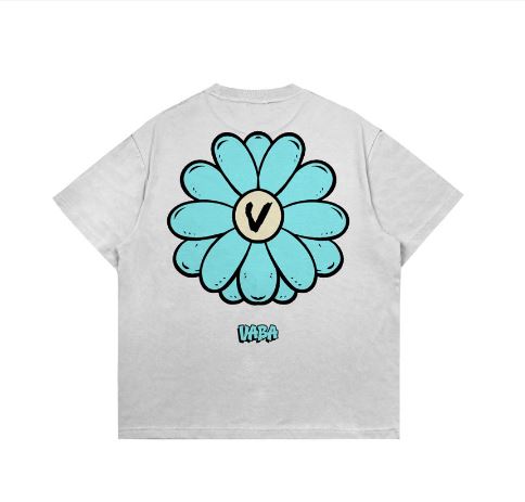 Hi VABA Oversized Blue Flower Tshirt | Kaos Streetwear Unisex Tee