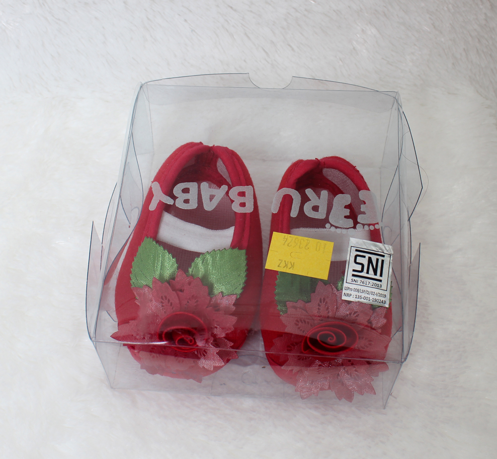 Sepatu Bayi Melati red