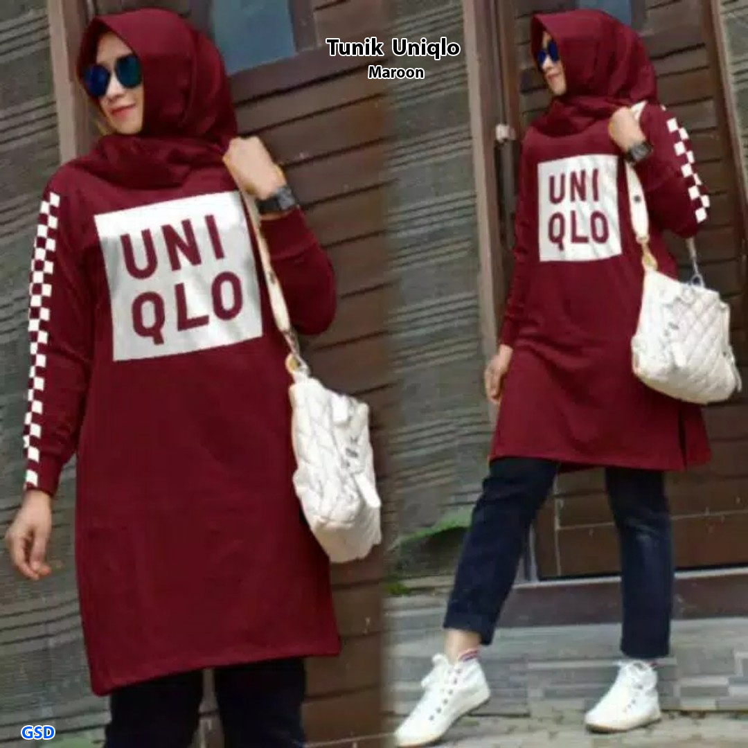 Tunik Uniqlo pink