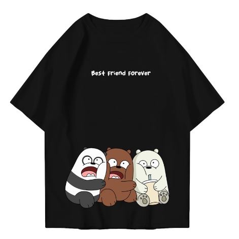 Hi VABA Oversized We Bare Bear Tshirt | Kaos Streetwear Unisex Tee