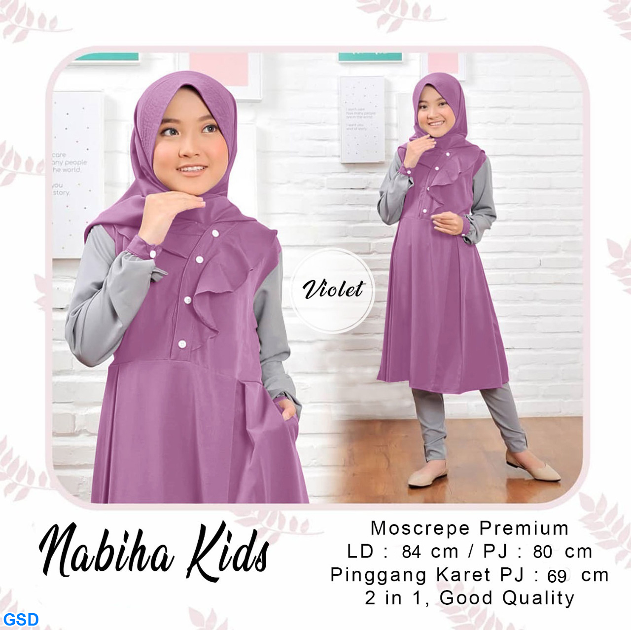 Set Nabiha Kids tosca