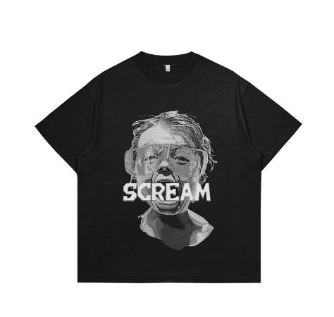 Hi VABA Oversized Scream Tshirt | Kaos Streetwear Unisex Tee