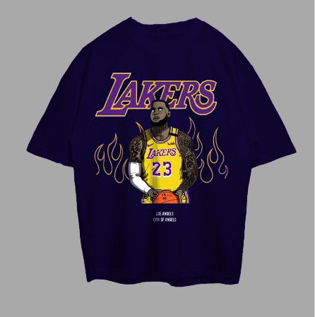 VABA Oversized Tshirt Tee Lakers Lebron James | Kaos Streetwear Unisex Tee