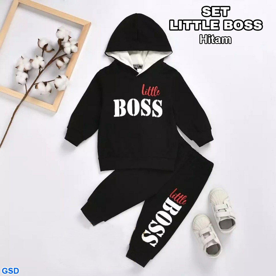 Set Little Boss maroon