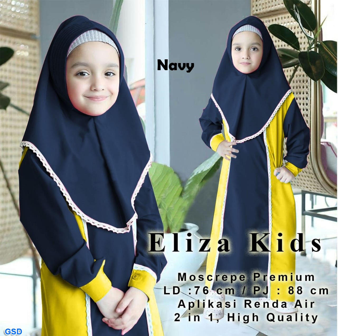 Eliza Syari Kids maroon