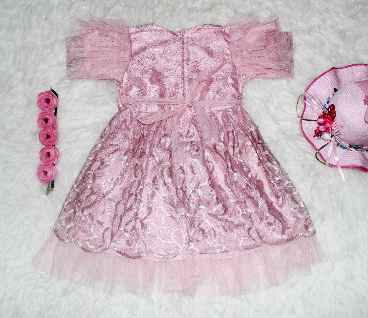 Dress Anak Yeni Pink