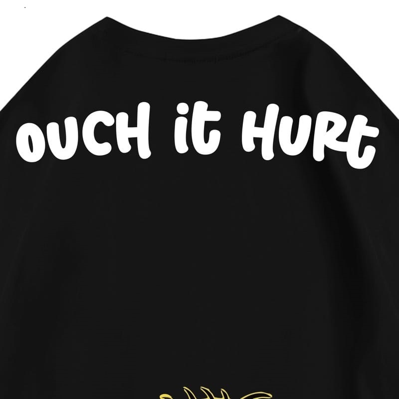 Hi VABA Oversized nion Ouch It Hurt Tshirt | Kaos Streetwear Unisex Tee