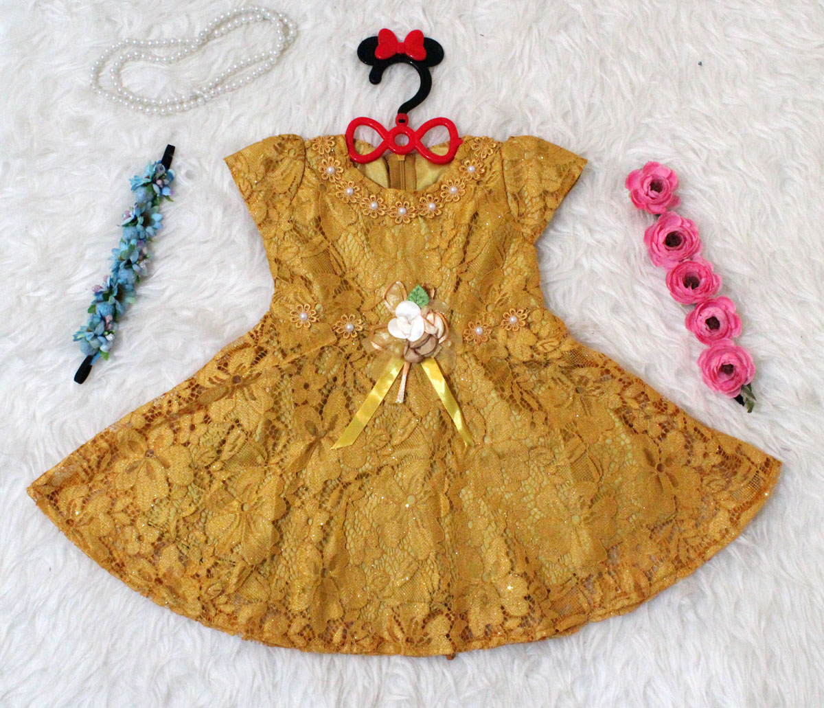 Dress kids duma kuning