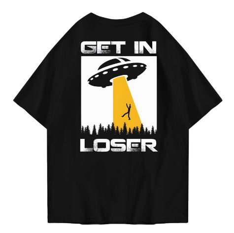 Hi VABA Oversized Get In Loser Tshirt | Kaos Streetwear Unisex Tee