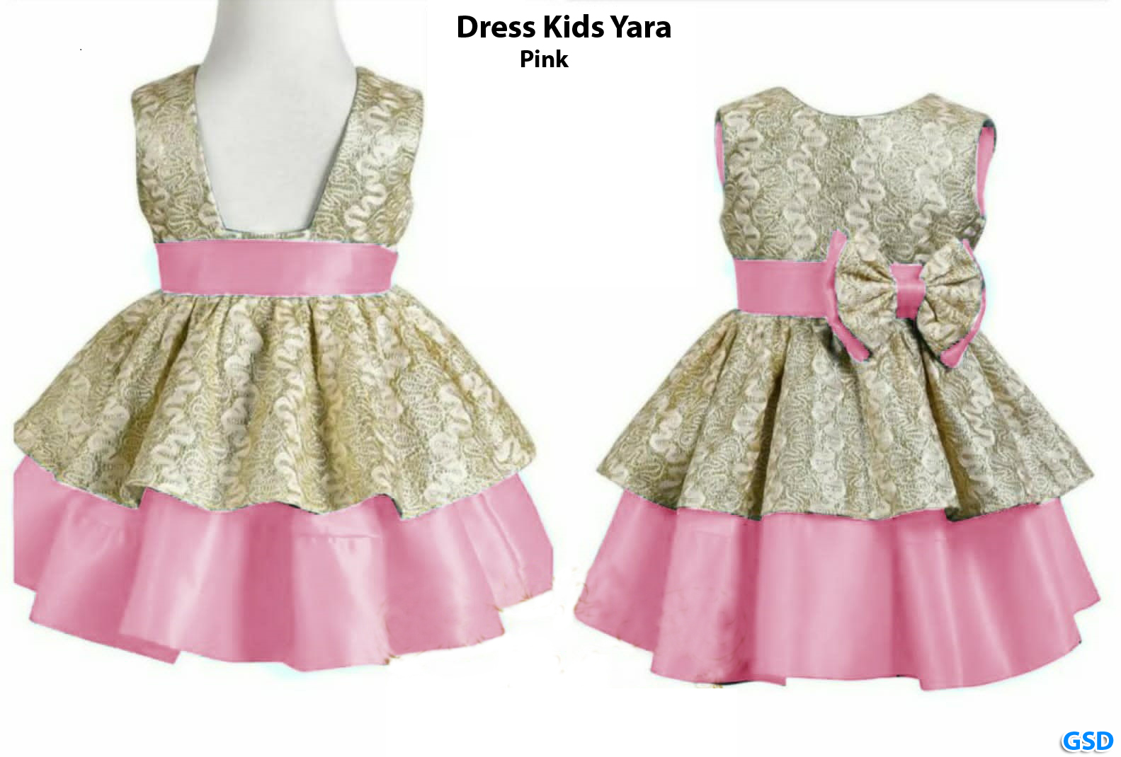 Dress Kids Yara hijau