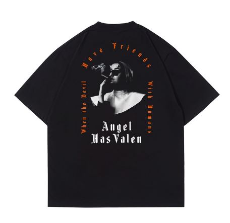 Hi VABA Oversized Angel Valen Tshirt | Kaos Streetwear Unisex Tee