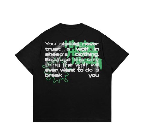 Hi VABA Oversized Never Trust Tshirt | Kaos Streetwear Unisex Tee