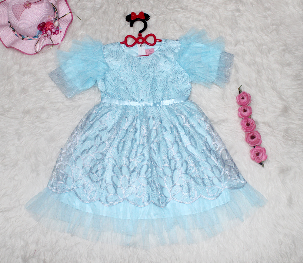 Dress Anak Yeni Biru