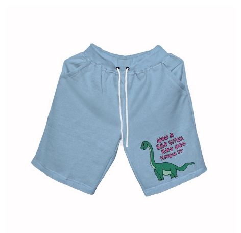 Hi VABA Green Dinosaur Shortpants || Celana Pendek Unisex