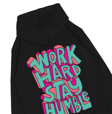 Hi VABA Hoodie Work Hard Stay Humble || Hoodie Pria dan Wanita Unisex