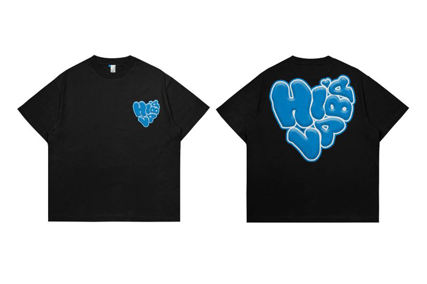 Hi VABA Oversized hearts Tshirt | Kaos Streetwear Unisex Tee