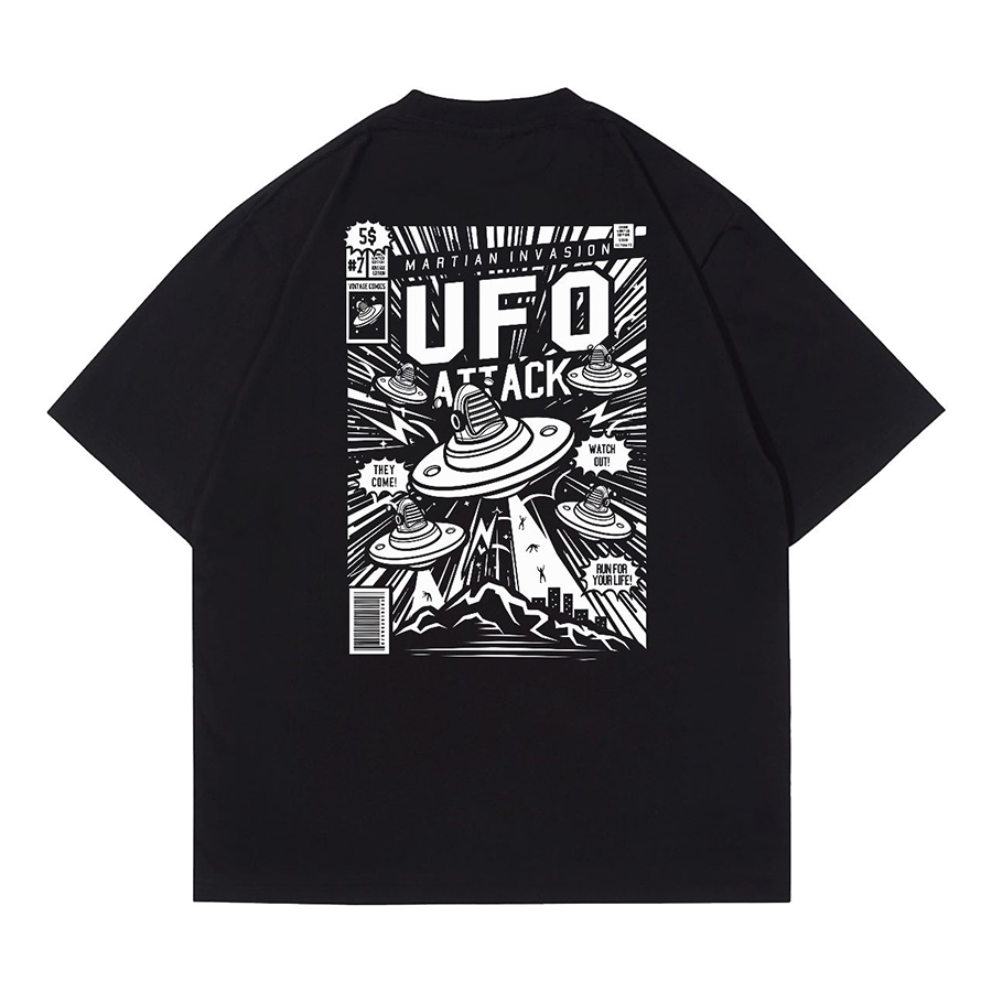 Anetarouca Oversized UfoTshirt | Kaos Distro Streetwear Unisex Tee