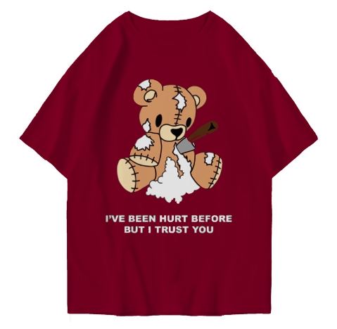 Hi VABA Oversized Hurt Bear Tshirt | Kaos Streetwear Unisex Tee