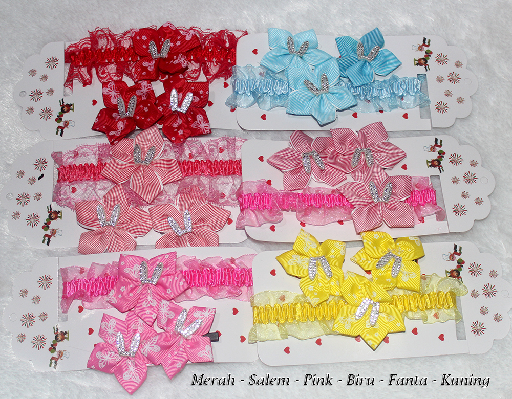 Bandana Kelinci Set 2in1