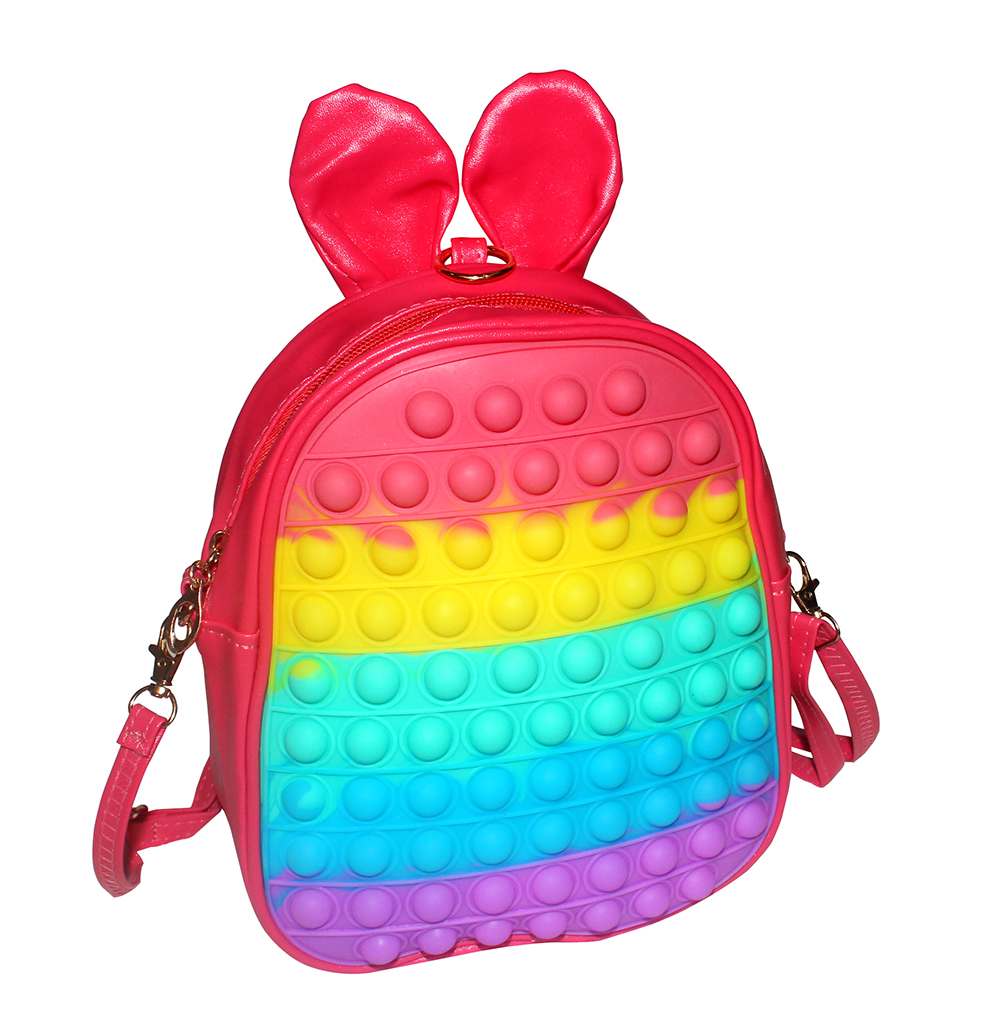 Tas Ransel Pop it bunny merah