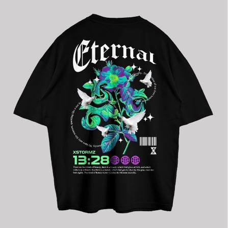 VABA Oversized Eternal Tshirt | Kaos Streetwear Unisex Tee