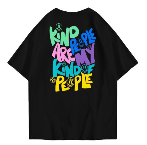 Hi VABA Oversized Kind People Tshirt | Kaos Streetwear Unisex Tee