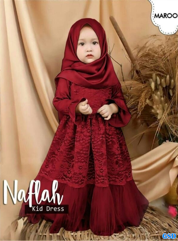 Set Gamis Naflah Navy