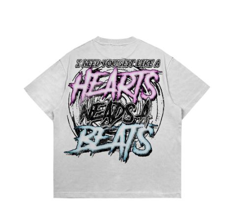 Hi VABA Oversized Heart Beats Tshirt | Kaos Streetwear Unisex Tee