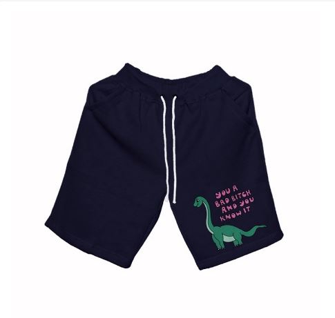 Hi VABA Green Dinosaur Shortpants || Celana Pendek Unisex