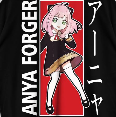 VABA Oversized Anya Forger Tshirt | Kaos Streetwear Unisex Tee