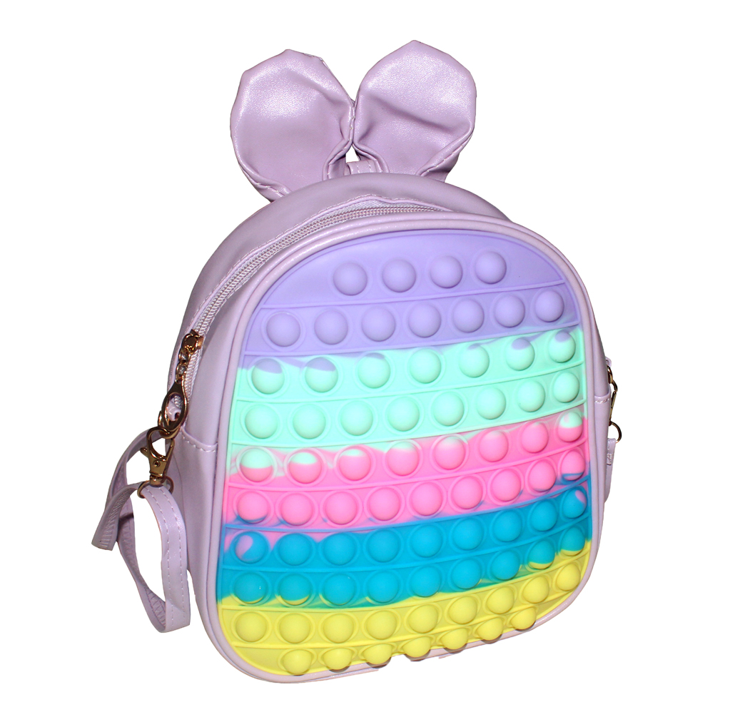 Tas Ransel Pop it bunny lilac