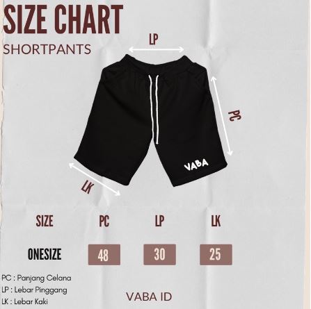 VABA Shortpants Blue Dinosaur || Celana Pendek Unisex