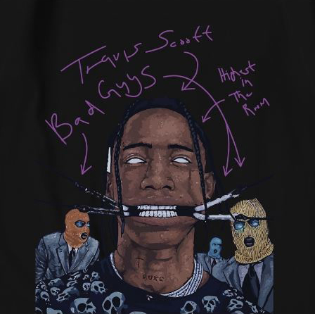 Hi VABA Oversized Travis Scott 2 Tshirt | Kaos Streetwear Unisex Tee