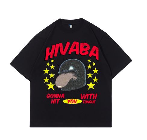 Hi VABA Oversized Tongue world Tshirt | Kaos Streetwear Unisex Tee