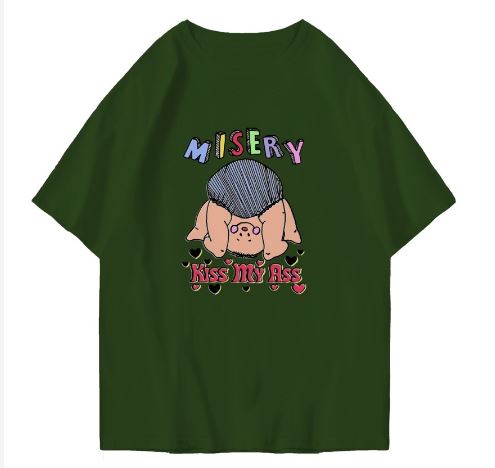 Hi VABA Oversized Misery Kiss My Ass Tshirt | Kaos Streetwear Unisex Tee