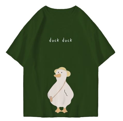 Hi VABA Oversized Duck Duck Tshirt | Kaos Streetwear Unisex Tee